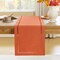 Fall Table Runner Decorations, Burlap Style Farmhouse 13 x 108 Inch Orange Table Runner, Rustic Geometric Hollow Table Runners 108 Inches Long for Autumn Thanksgiving Decorations, 13x108 Inches,Orange